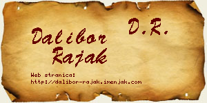 Dalibor Rajak vizit kartica